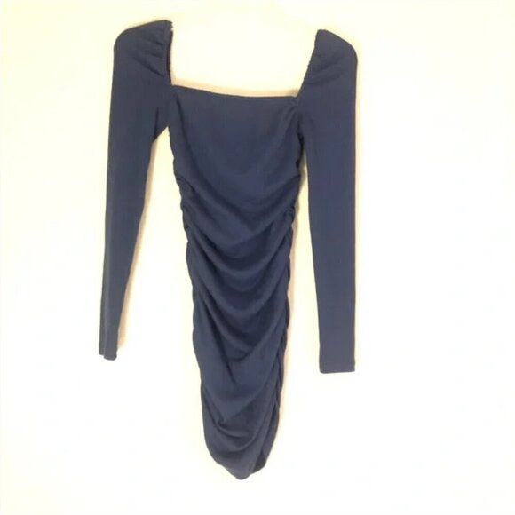 Princess Polly Portia Blue Longsleeve Bodycon Mini Dress 2 - Picture 10 of 10